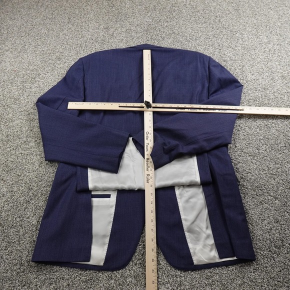 Suitsupply Napoli Blazer Mens 46 Blue Wool Sport Coat Jacket Reda Super 110s - Picture 9 of 16